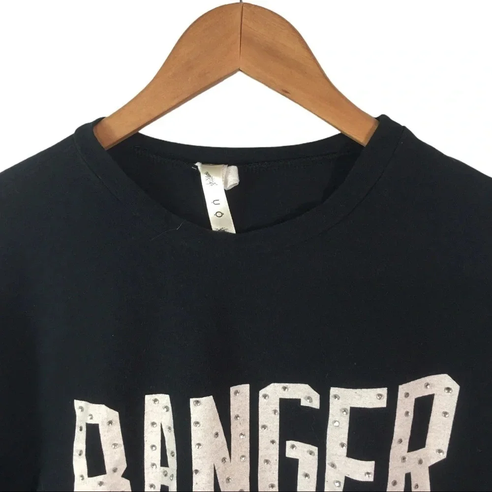 WS581 URBAN OUTFITTERS Banger Festival VSCO Crop Top Shirt L